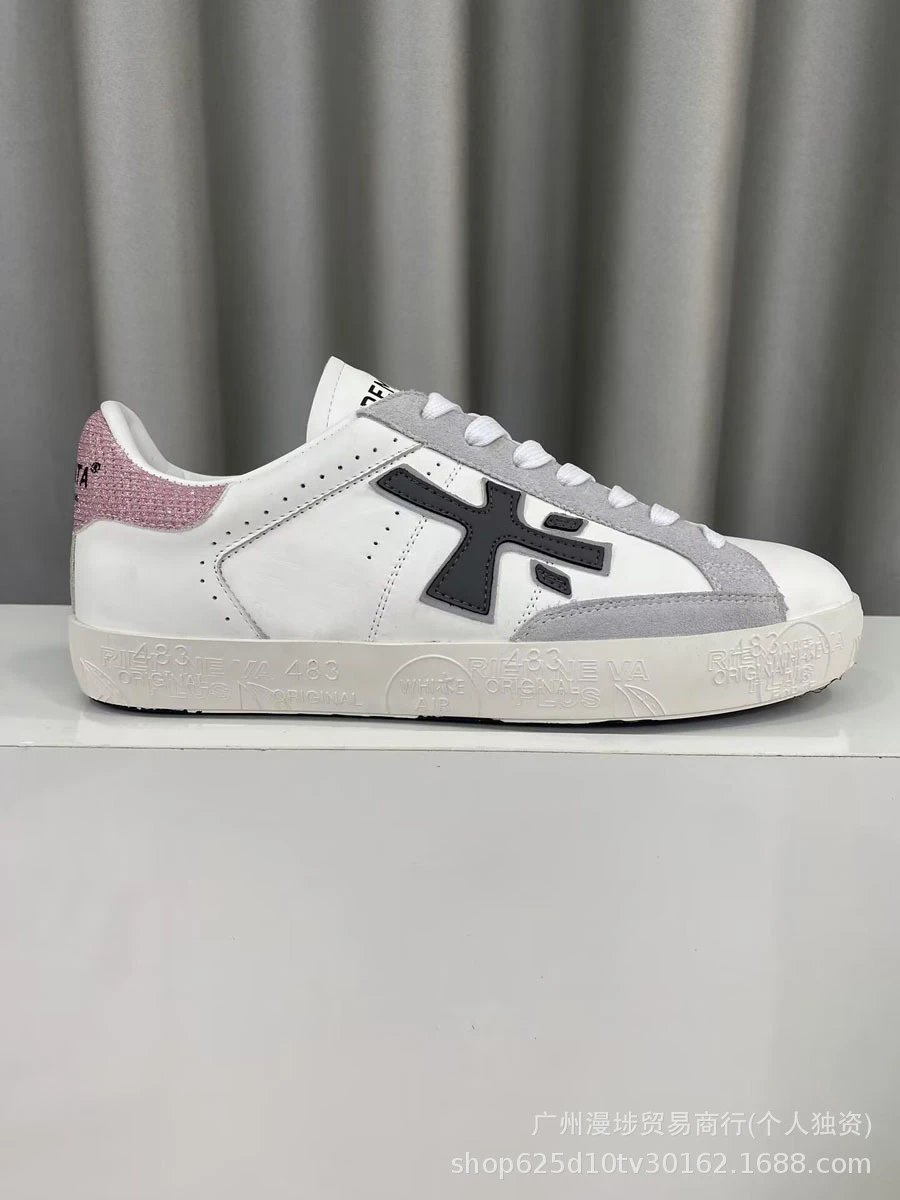 Premiata Sneakers Low-Top Lace-Up with Contrast Logo Appliqué — Figure 13