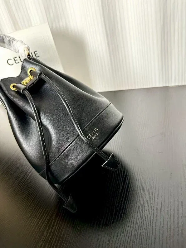 Celine Handbags Triomphe Logo Bucket Bag product detail image 5