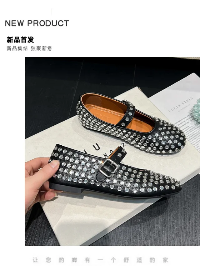 Alaïa Casual Shoes Studded Buckle Mary Jane Flats product detail image 19