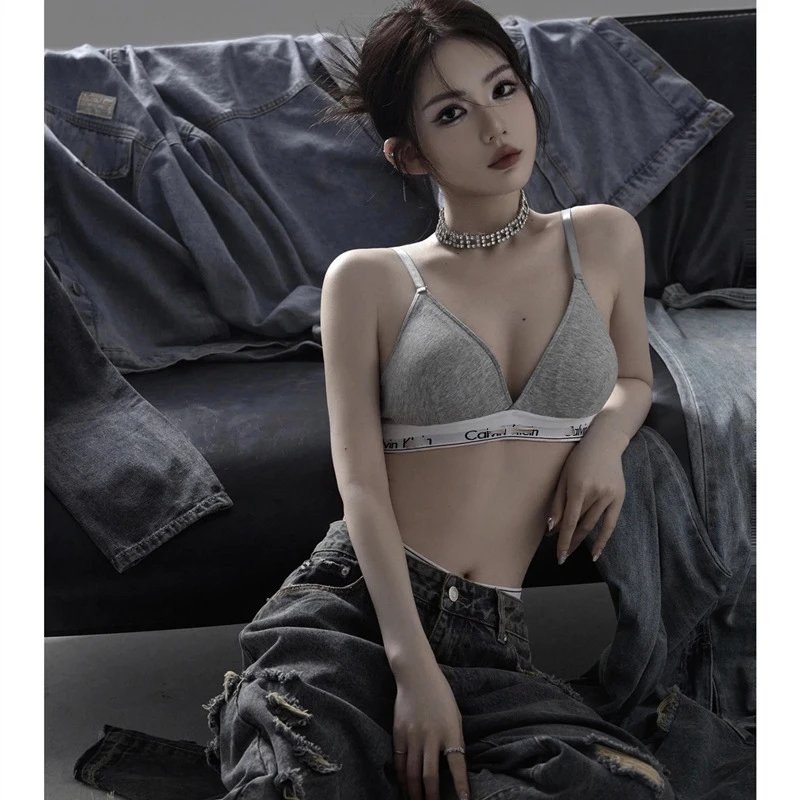 Calvin Klein Underwear Triangle bralette and briefs set image 2