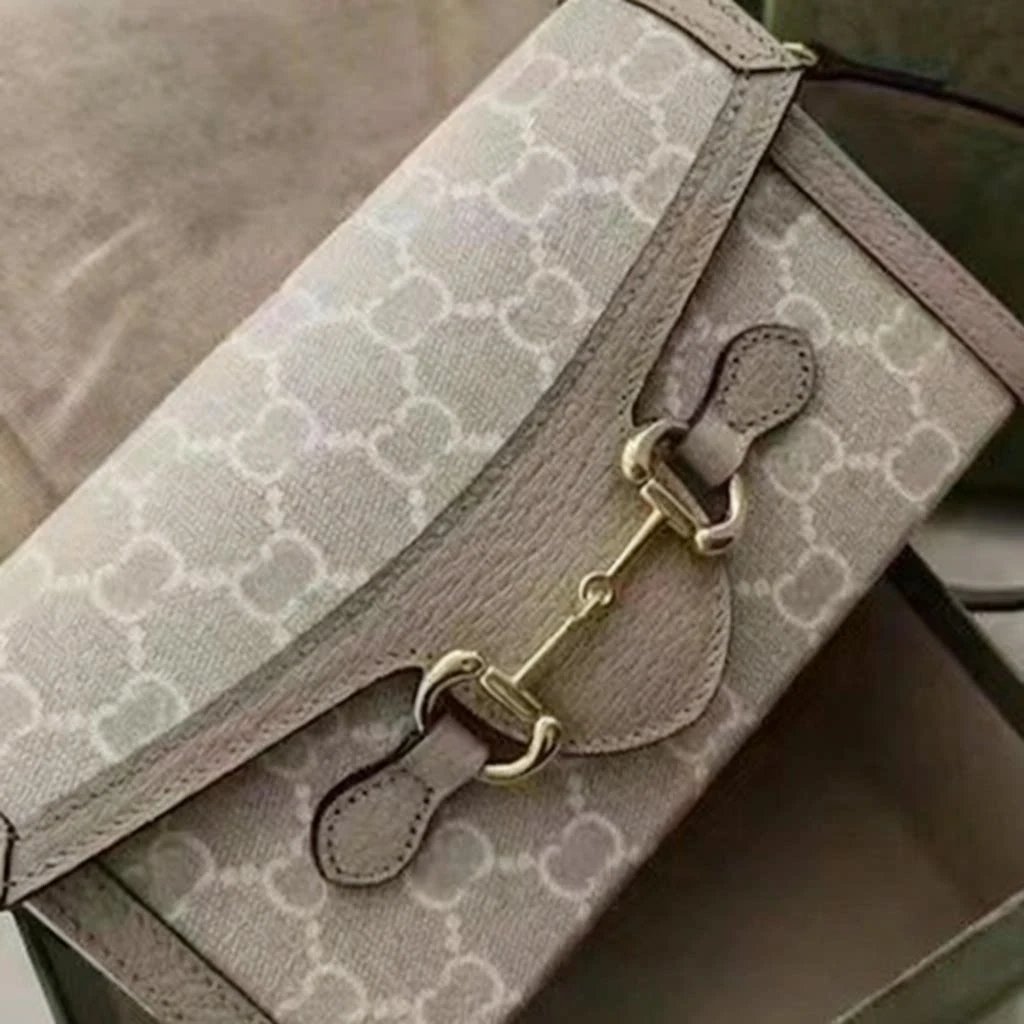 Gucci Crossbody Bags GG monogram horsebit flap image 3