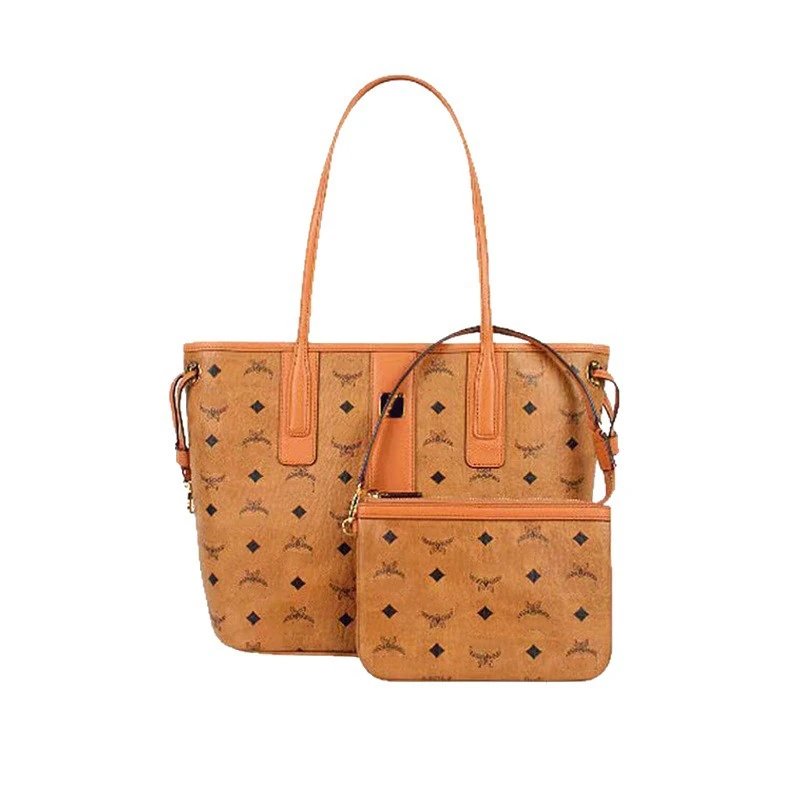 MCM Handbags Visetos tote with detachable pouch image 5