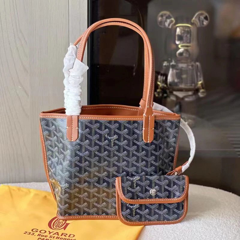 Goyard Handbags Mini tote bag with detachable pouch — Brown