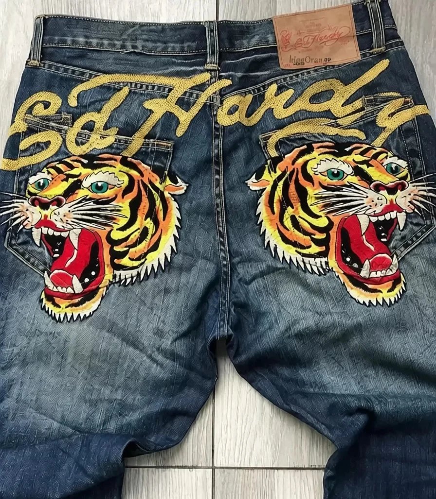 Ed Hardy Jeans Graphic-Print Loose-Fit — N53 blue