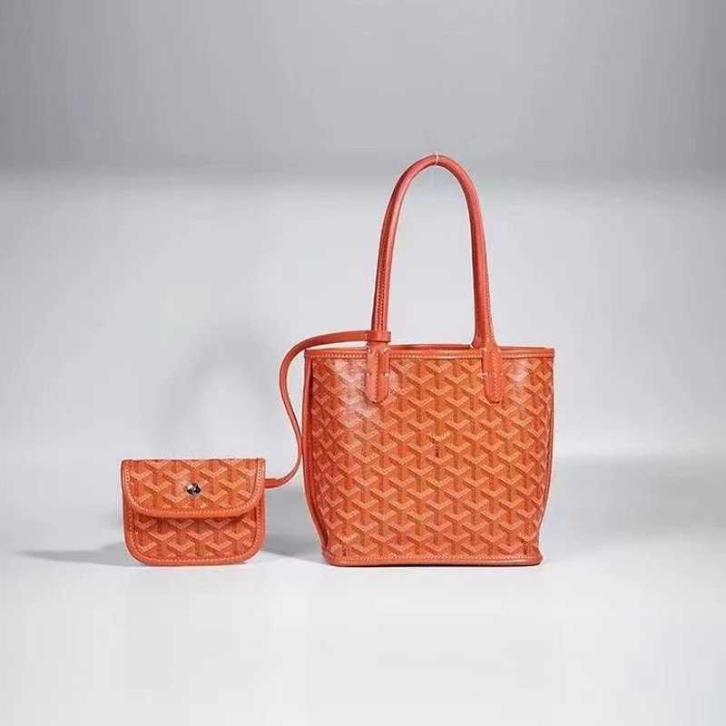 Goyard Handbags Mini tote bag with detachable pouch — Orange