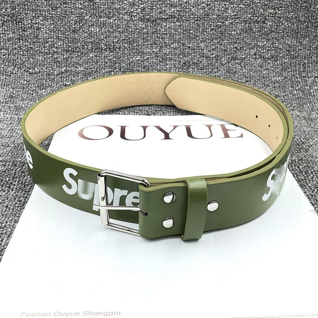Supreme Belts Logo-Print Metal Buckle Belt product detail image 6