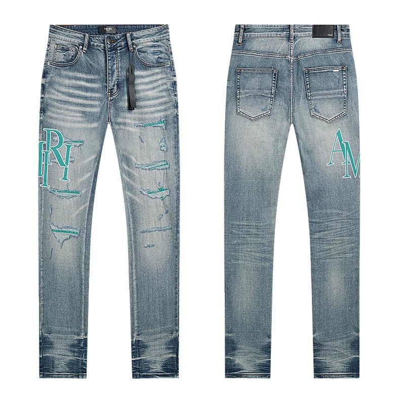 PURPLE BRAND Jeans Distressed and paint-splatter denim — AM347