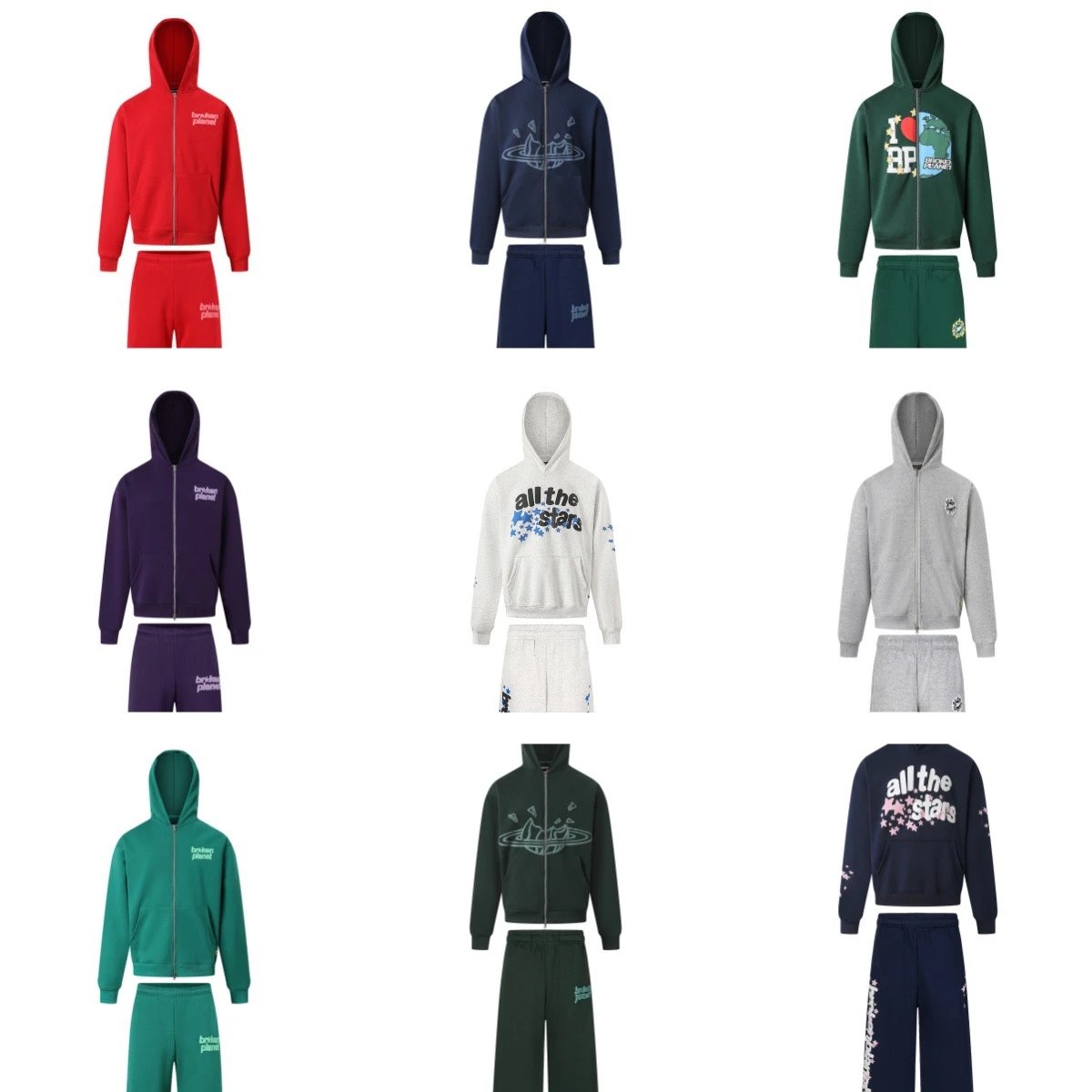 Broken Planet Tracksuits All the Stars Hoodie and Sweatpants Set product image