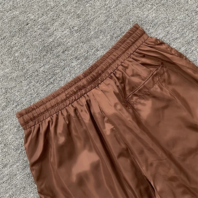 Saint Vanity Shorts Drawstring with embroidered patch and side rivets product detail image 15