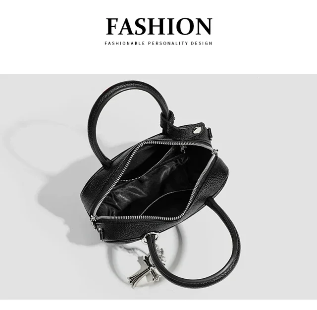 Chrome Hearts Crossbody Bags Embossed Cross Motif Boston Bag product detail image 3