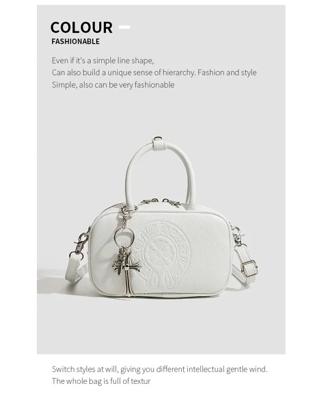 Chrome Hearts Crossbody Bags Embossed Cross Motif Boston Bag product detail image 8