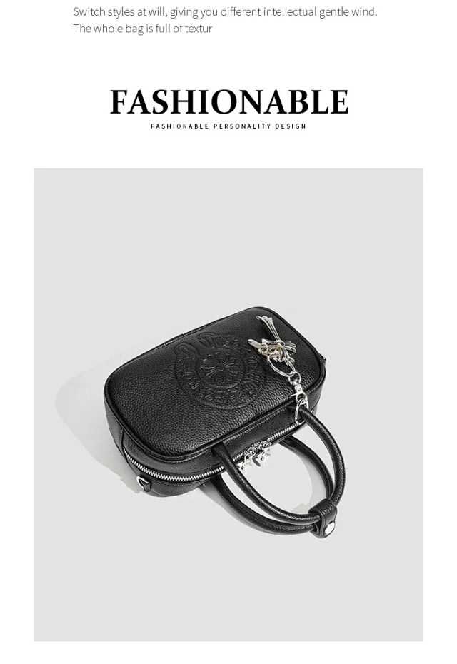 Chrome Hearts Crossbody Bags Embossed Cross Motif Boston Bag product detail image 9