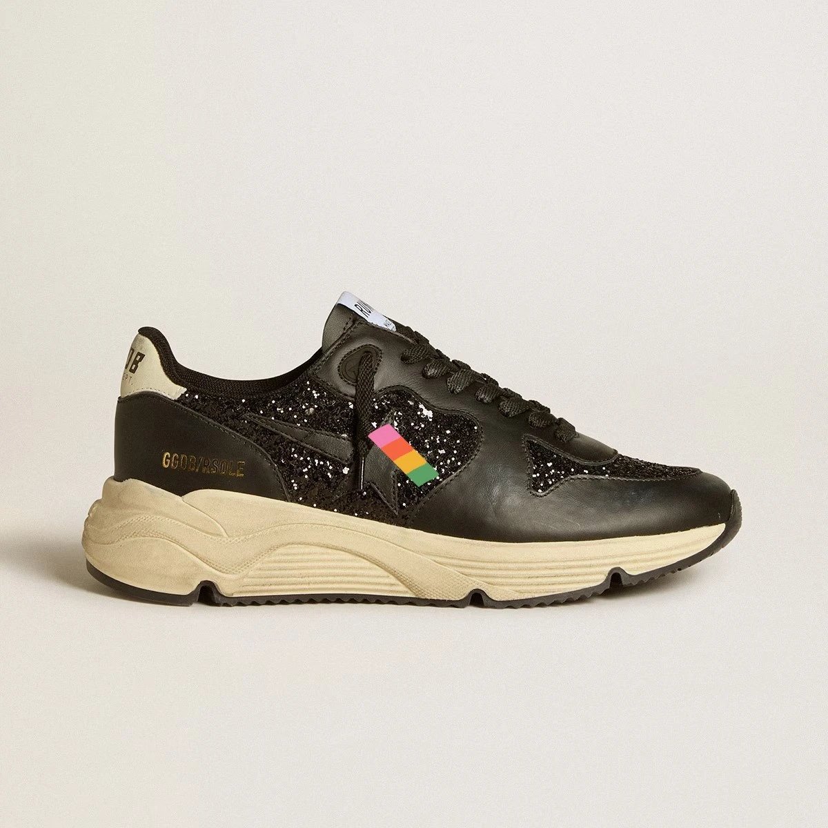 Unbranded Sneakers Distressed star-appliqué chunky image 3
