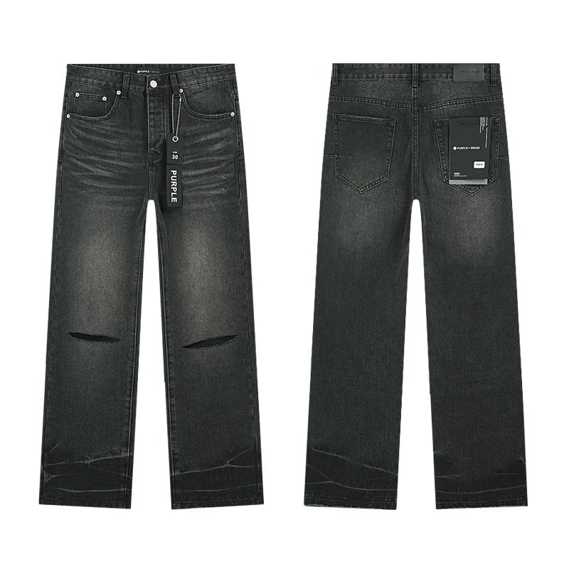 PURPLE BRAND Jeans Distressed and paint-splatter denim — PU803