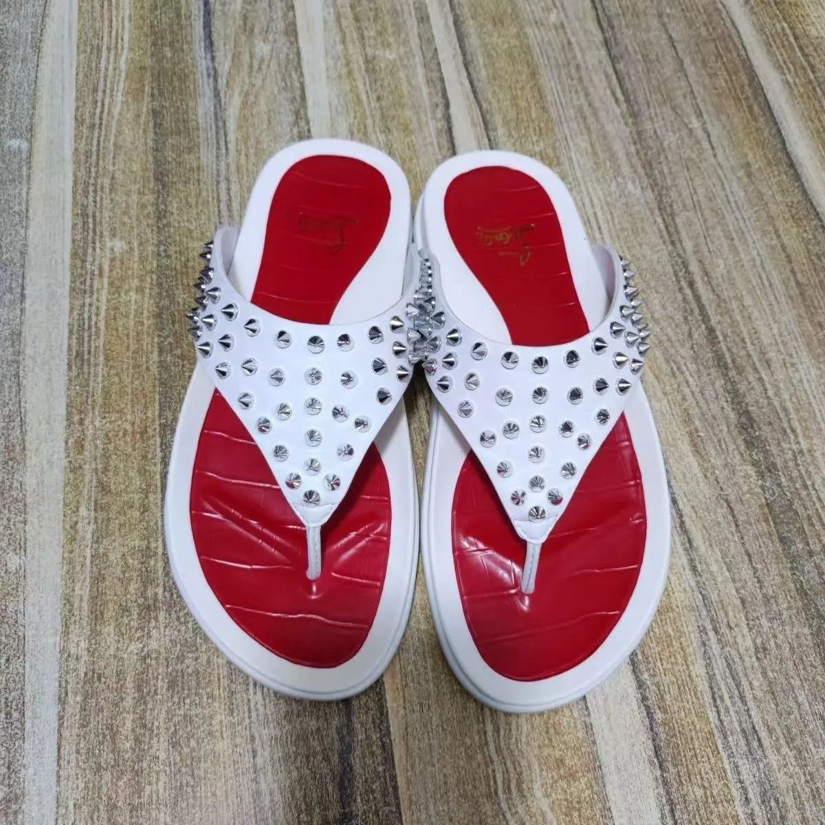 Christian Louboutin Slippers Spiked slide and thong — 3