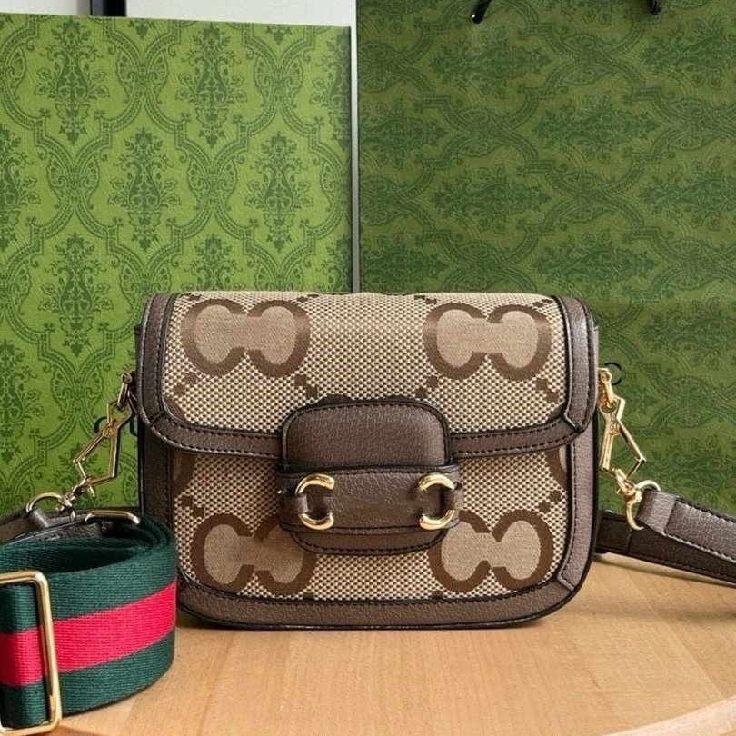 Gucci Crossbody Bags Horsebit 1955 saddle bag image 4