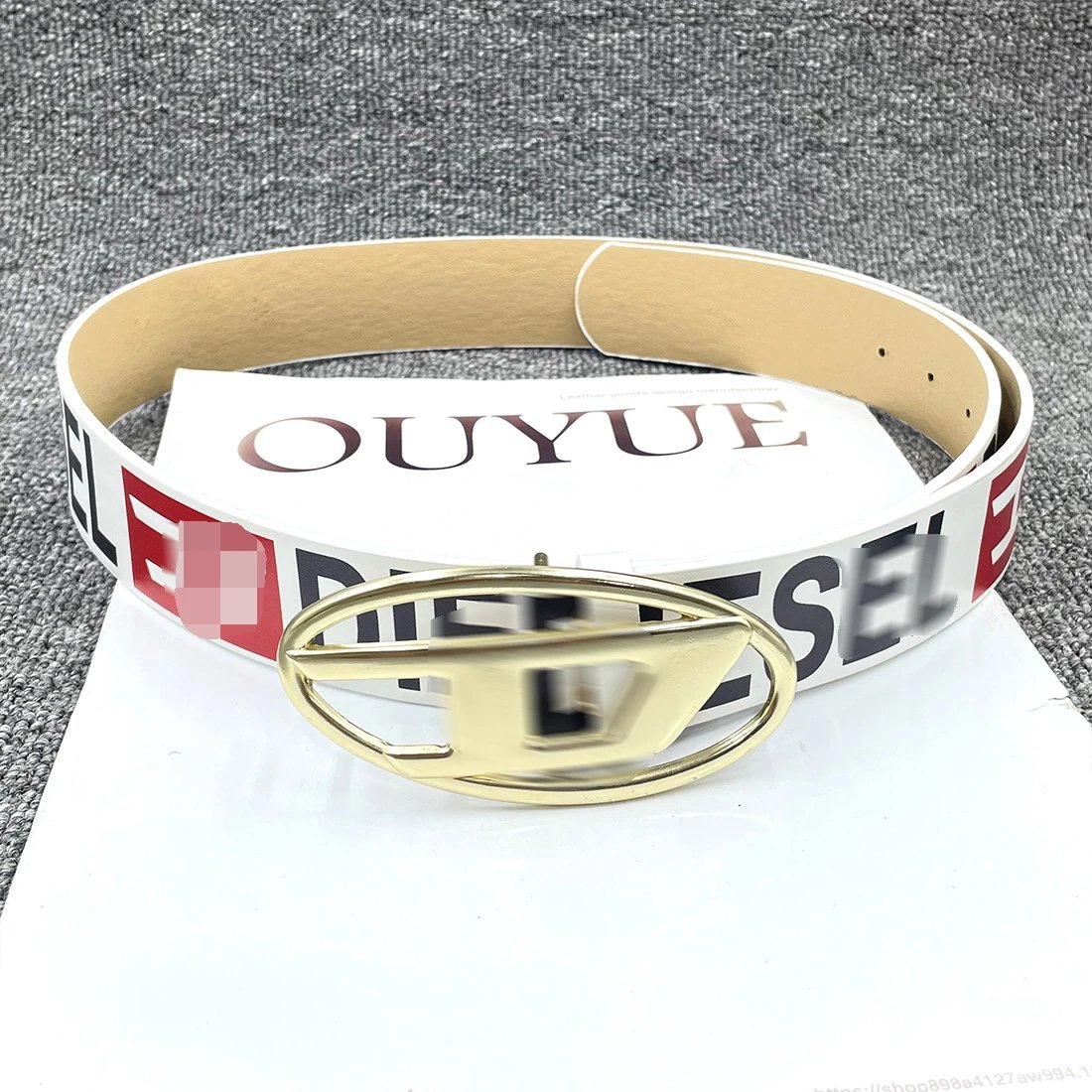 Supreme Belts Logo-Print Metal Buckle Belt image 3