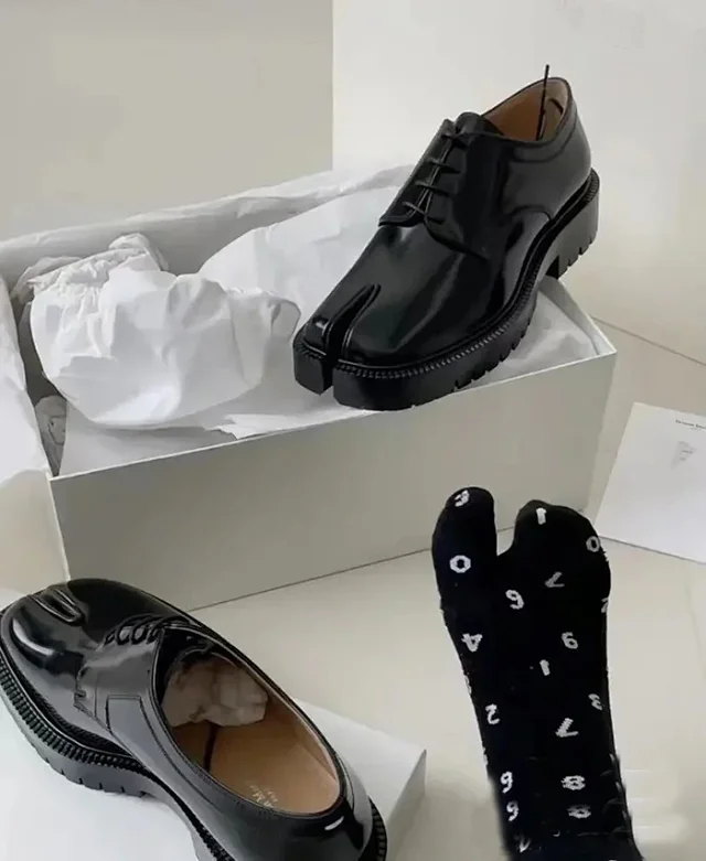 Unbranded Casual Shoes Split-Toe Patent Loafers and Lace-Up product detail image 16