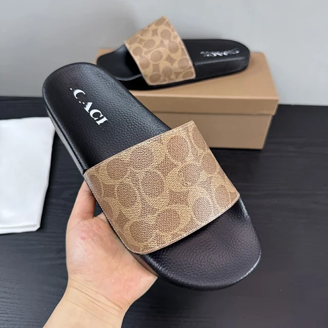 Coach Slippers Monogram Print Slide product detail image 5