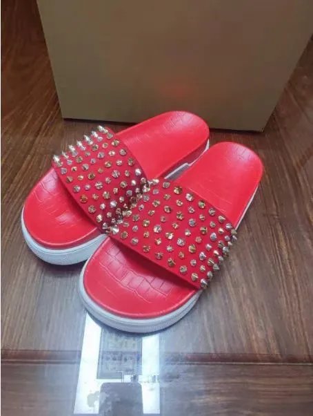 Christian Louboutin Slippers Spiked slide and thong — 19