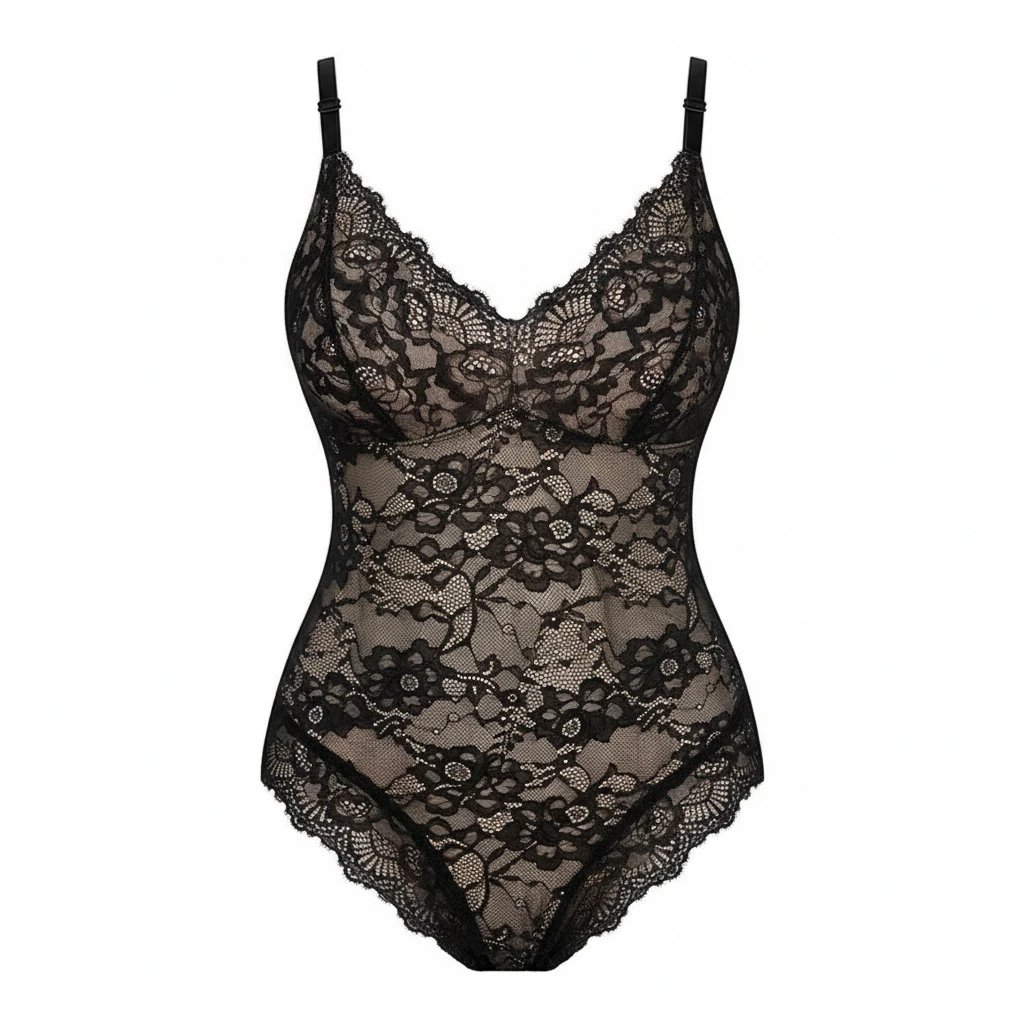 Unbranded Underwear Lace bodysuit with adjustable spaghetti straps image 5