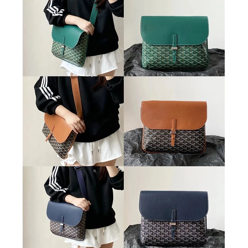Goyard Crossbody Bags Flap Messenger Bag with Chevron Pattern product image