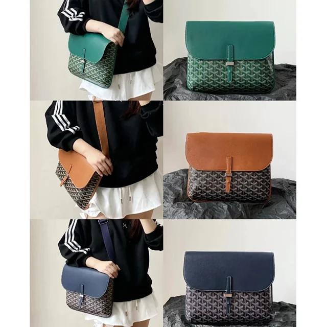 Goyard Crossbody Bags Flap Messenger Bag with Chevron Pattern product detail image 2