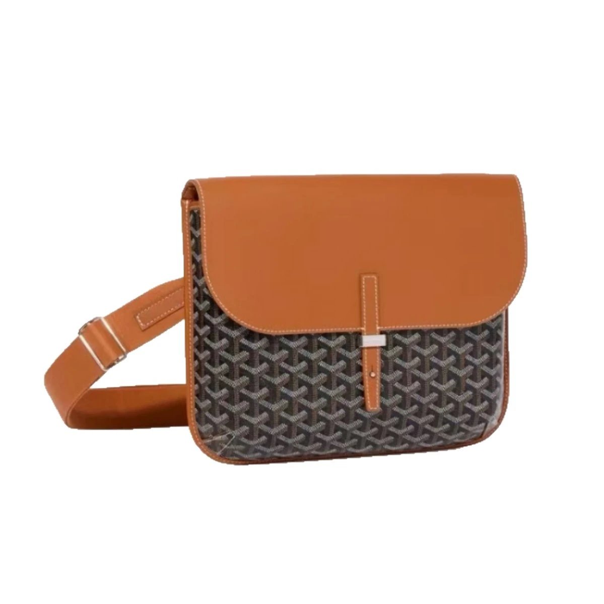Goyard Crossbody Bags Flap Messenger Bag with Chevron Pattern image 5