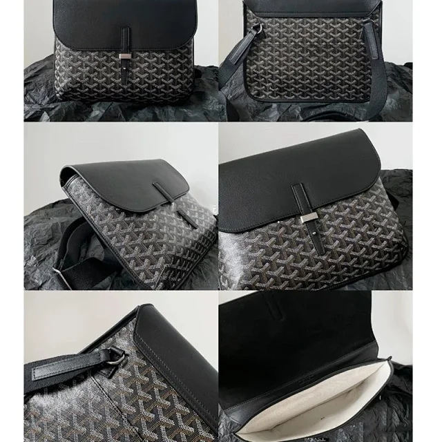 Goyard Crossbody Bags Flap Messenger Bag with Chevron Pattern product detail image 9