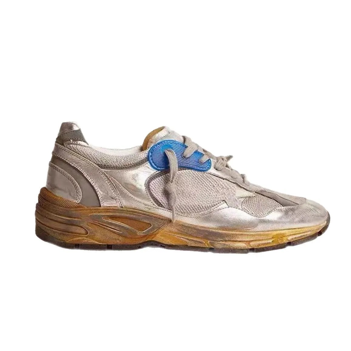 Golden Goose Sneakers Dad-Star distressed lace-up image 4