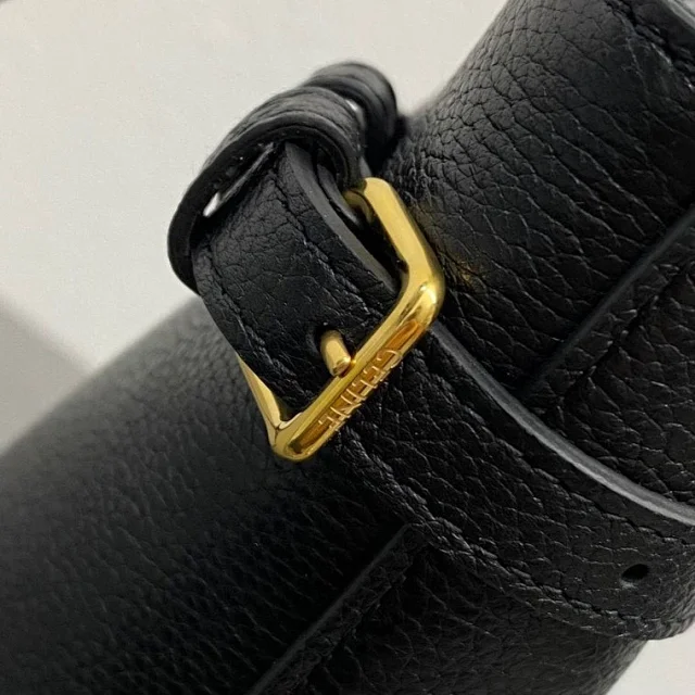 Celine Handbags Triomphe embossed mini tote bag with shoulder strap product detail image 8
