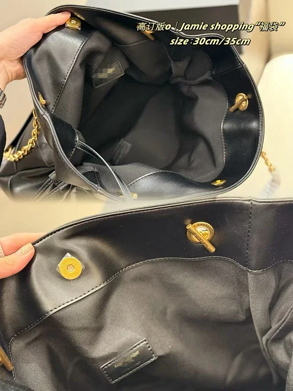 Saint Laurent Handbags Drawstring Chain-Handle Tote product detail image 5