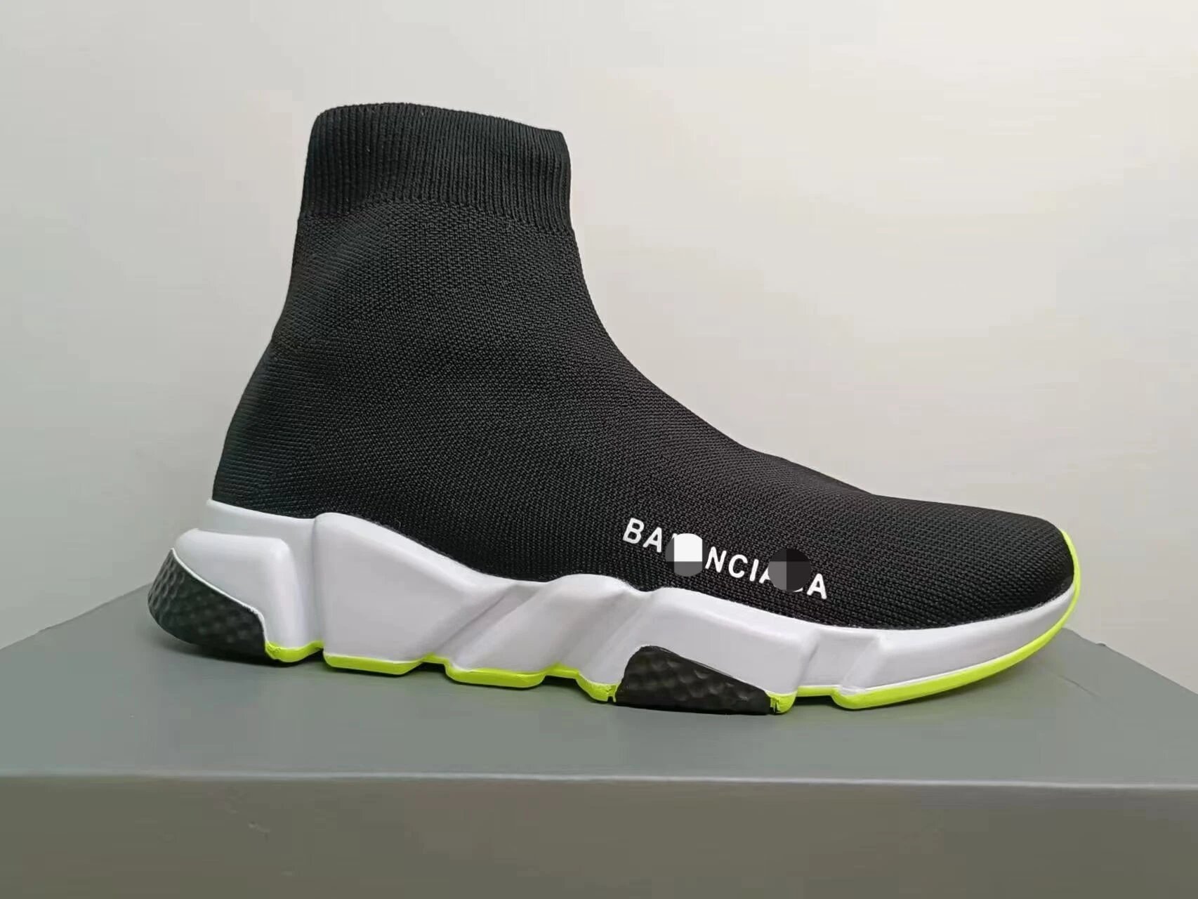 Balenciaga Sneakers High-Top Knit Sock with Chunky Segmented Sole — 8