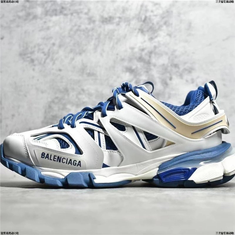 Balenciaga Sneakers Track 3.0 LED — (Correct letter) White blue