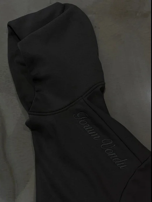 Palm Angels Trousers Double-waistband wide-leg sweatpants with star embroidery product detail image 20