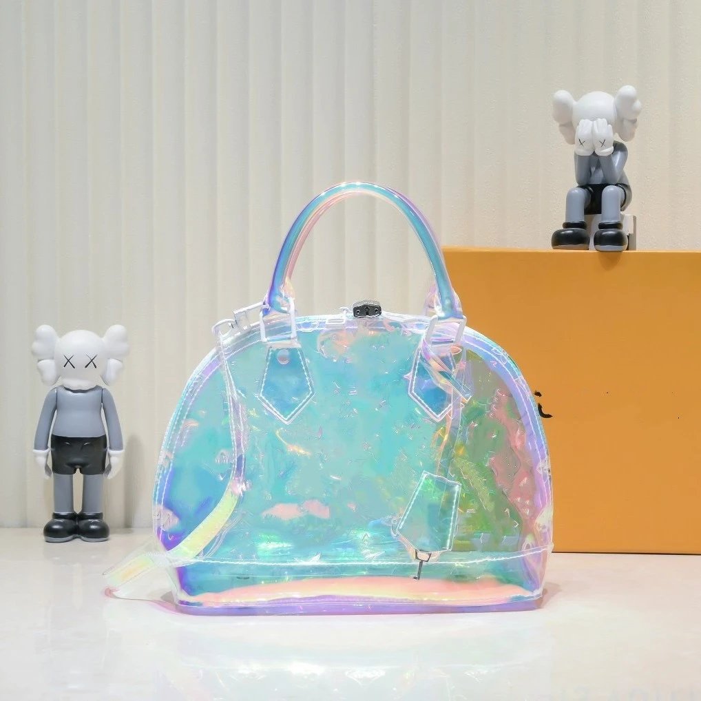 Louis Vuitton Handbags Transparent iridescent monogram top-handle handbag with shoulder strap image 2