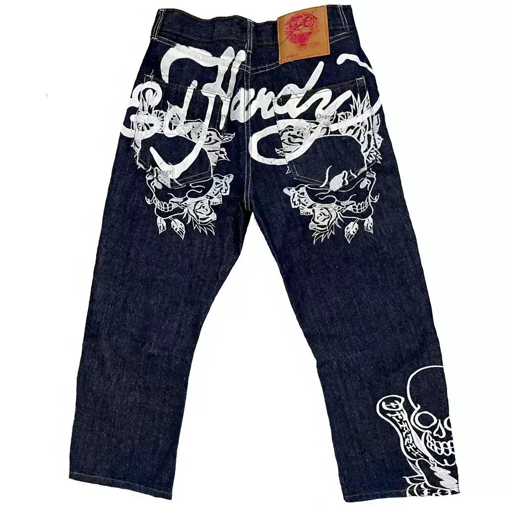 Ed Hardy Jeans Graphic-Print Loose-Fit — N54 blue