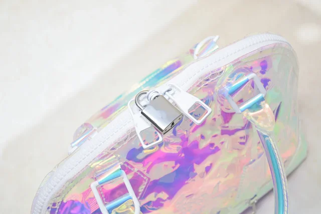 Louis Vuitton Handbags Transparent iridescent monogram top-handle handbag with shoulder strap product detail image 11