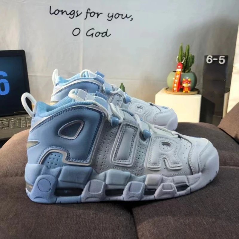 Unbranded Sneakers Pippen First Generation High-Top Air-Cushion — Pure original Pippen first generation-blue and white