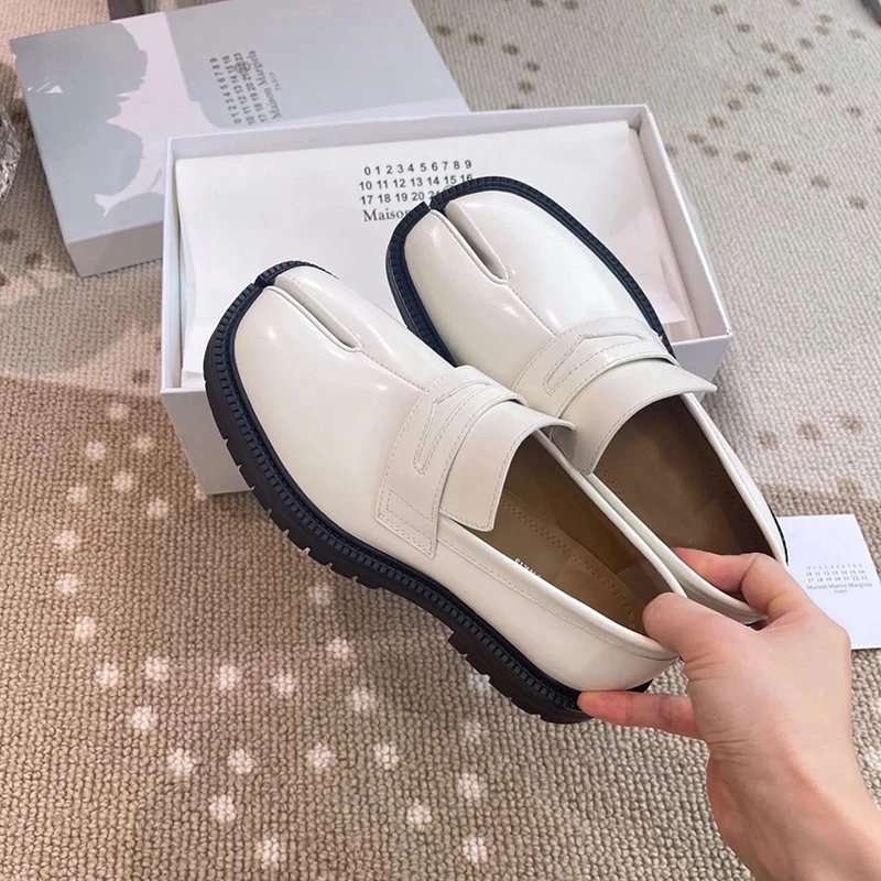 Unbranded Casual Shoes Split-Toe Patent Loafers and Lace-Up image 4