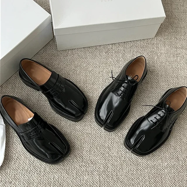 Unbranded Casual Shoes Split-Toe Patent Loafers and Lace-Up product detail image 15