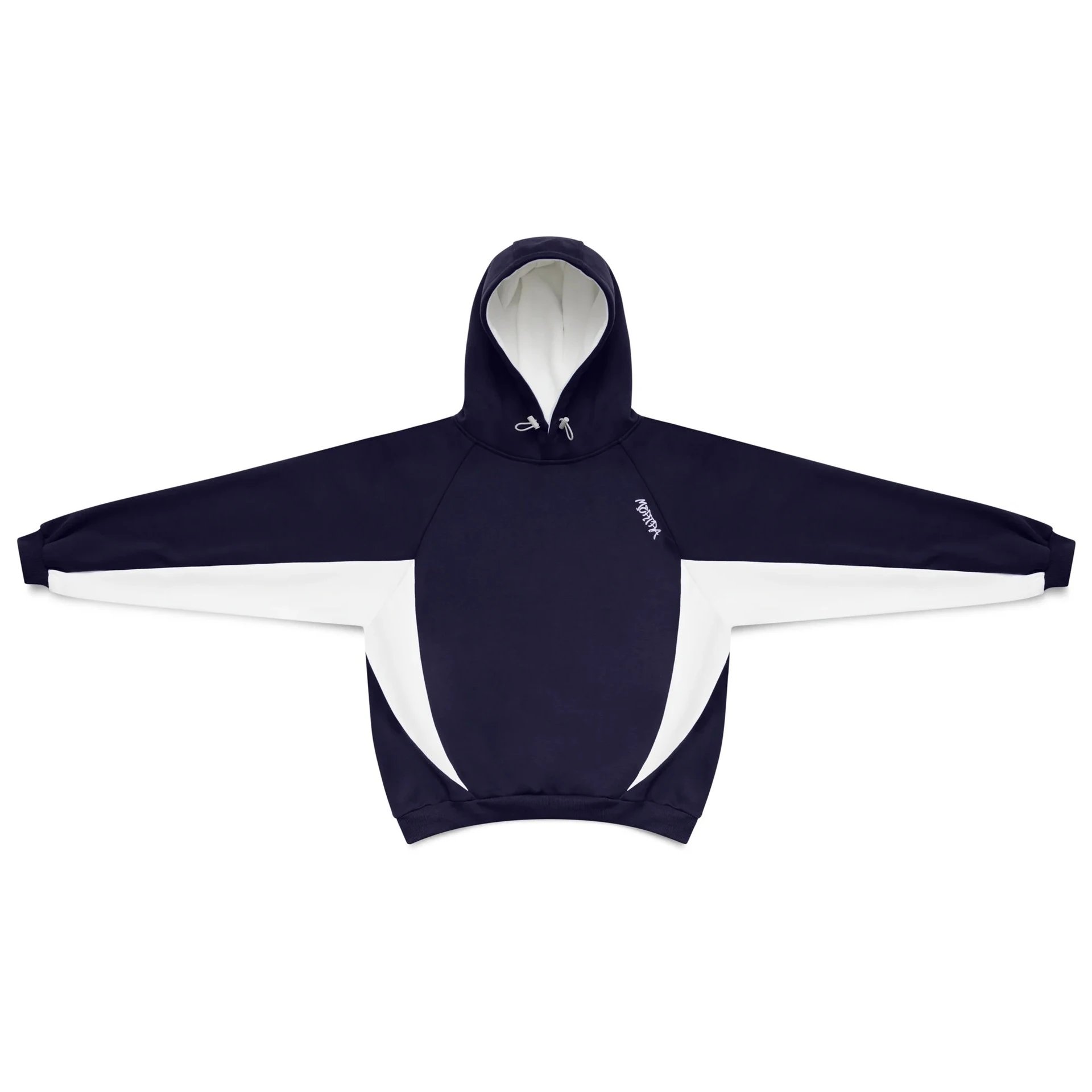 Unbranded Shorts Embroidered Letter Sweat with Contrast Pocket Inserts — Dark blue with white/Sweatshirt