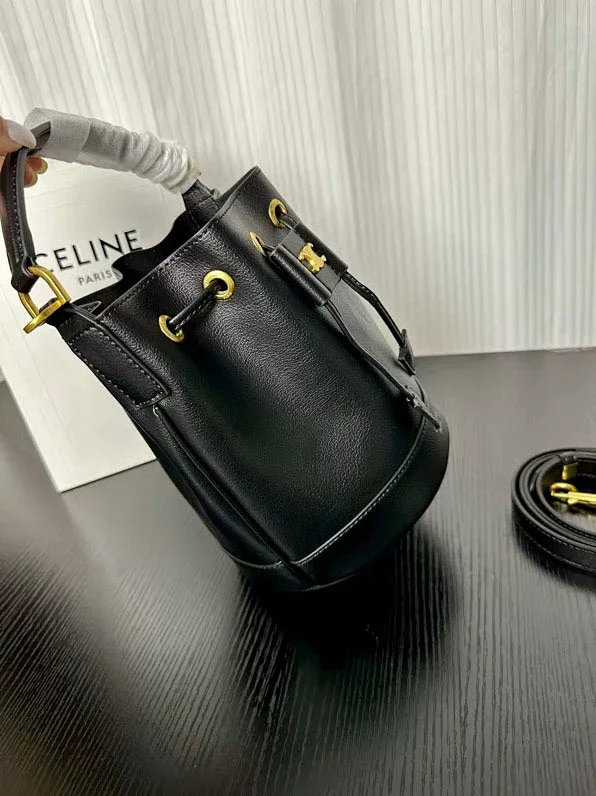 Celine Handbags Triomphe Logo Bucket Bag product detail image 8