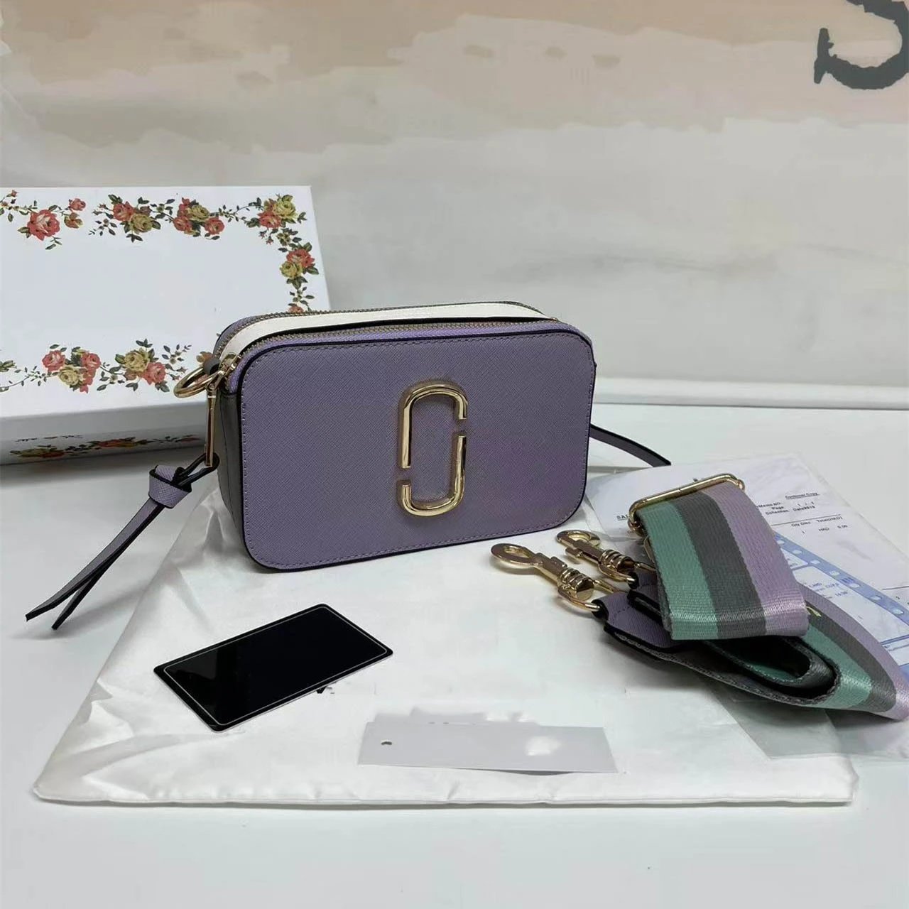 Marc Jacobs Crossbody Bags Snapshot camera bag with double-J hardware and wide logo strap product image