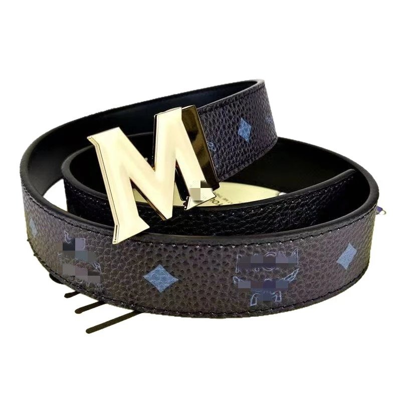 Unbranded Belts M Letter Buckle Patterned Belt image 5