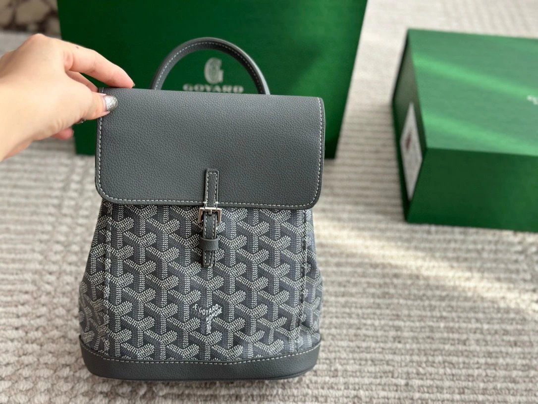 Goyard Backpacks Alpin Mini Backpack — gray