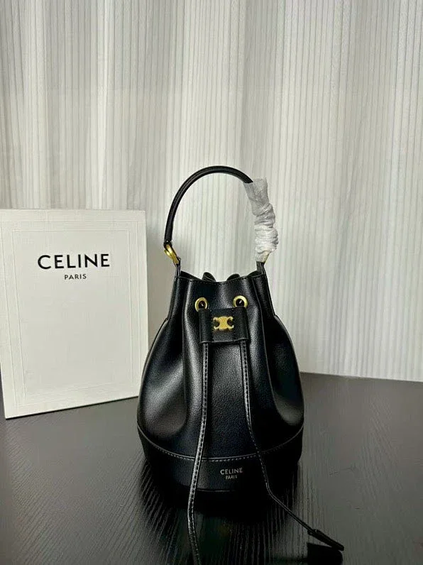 Celine Handbags Triomphe Logo Bucket Bag product detail image 3