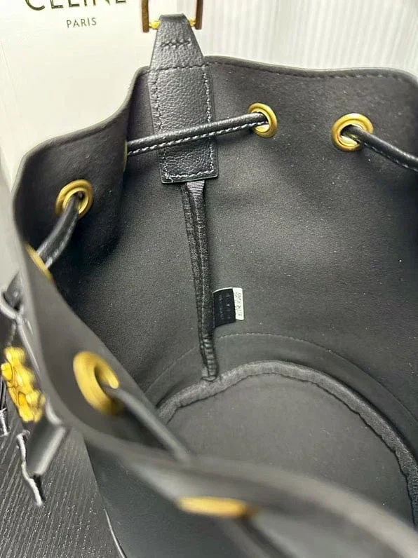 Celine Handbags Triomphe Logo Bucket Bag product detail image 10