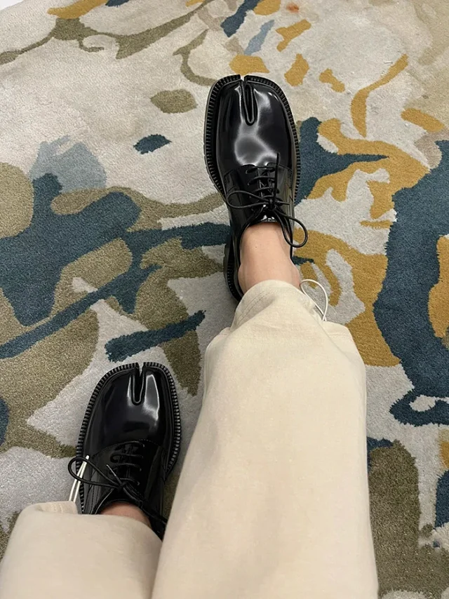 Unbranded Casual Shoes Split-Toe Patent Loafers and Lace-Up product detail image 25