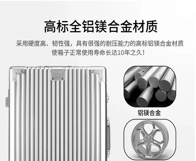 Unbranded Travel Bags Hard-shell ribbed spinner trolley suitcase product detail image 24